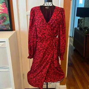 Max Studio Wrap Dress-Sz XL